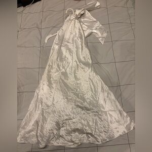 Meshki White Satin Dress